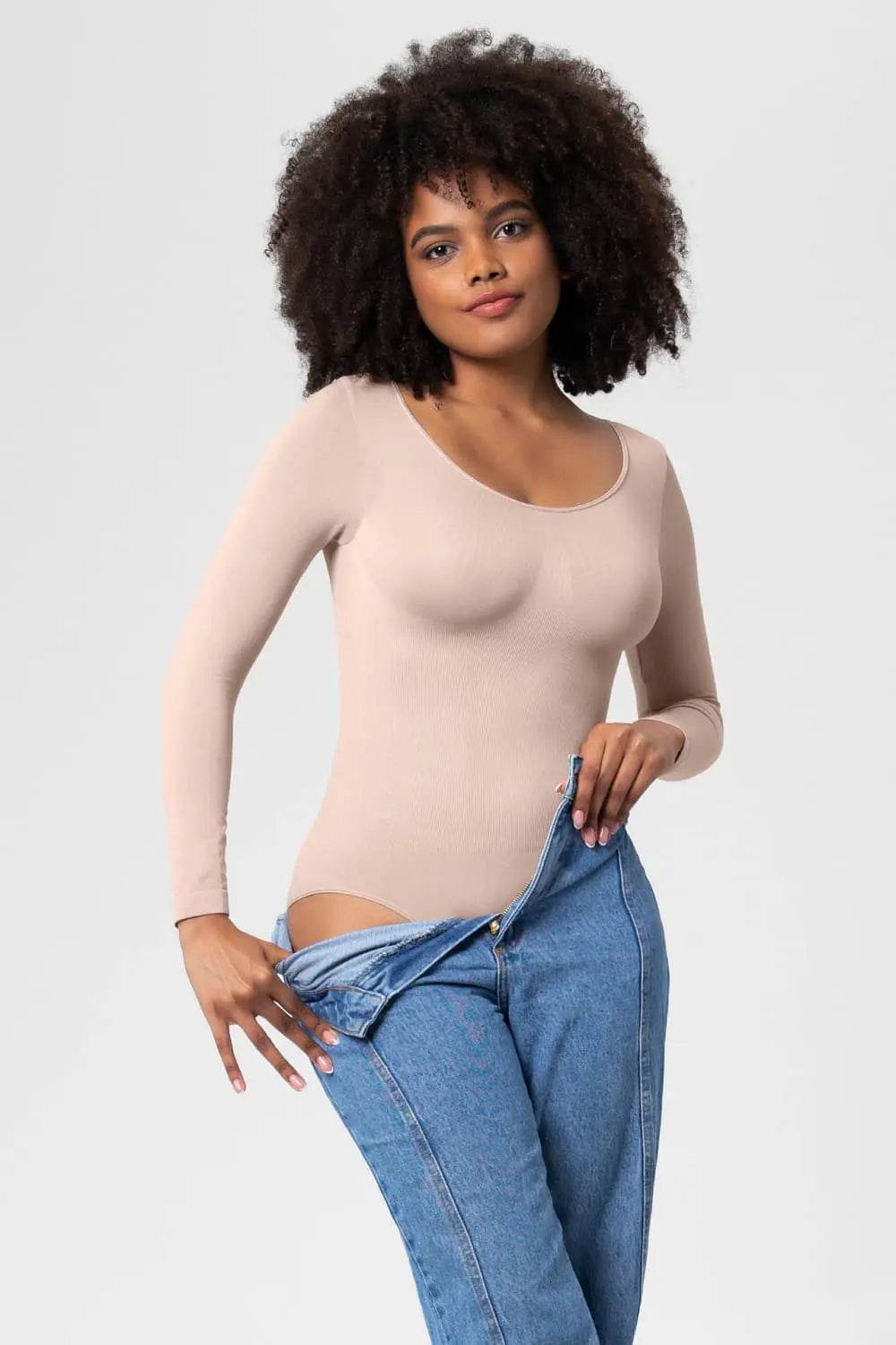 Long Sleeve Shaping Bodysuit - Velveta Studio