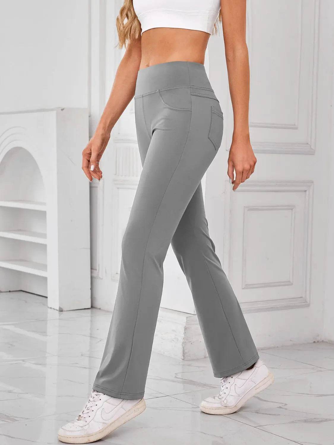 Lovelet High Waist Active Pants with Pockets - Velveta Studio