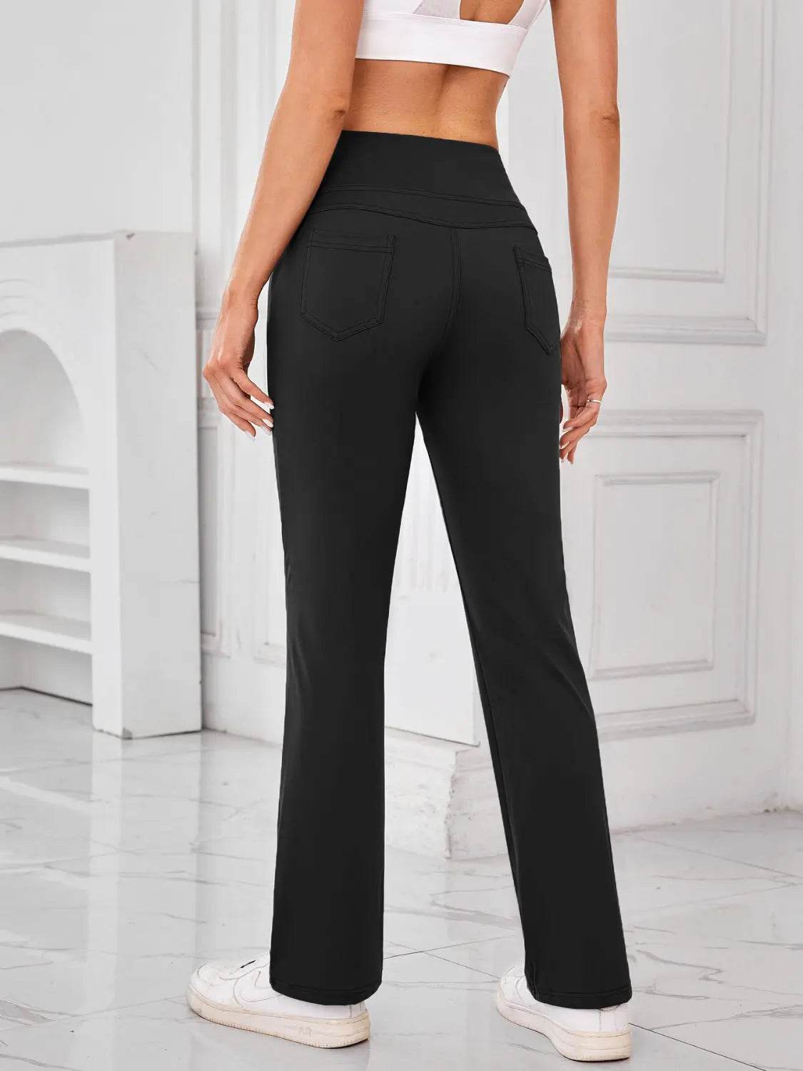 Lovelet High Waist Active Pants with Pockets - Velveta Studio