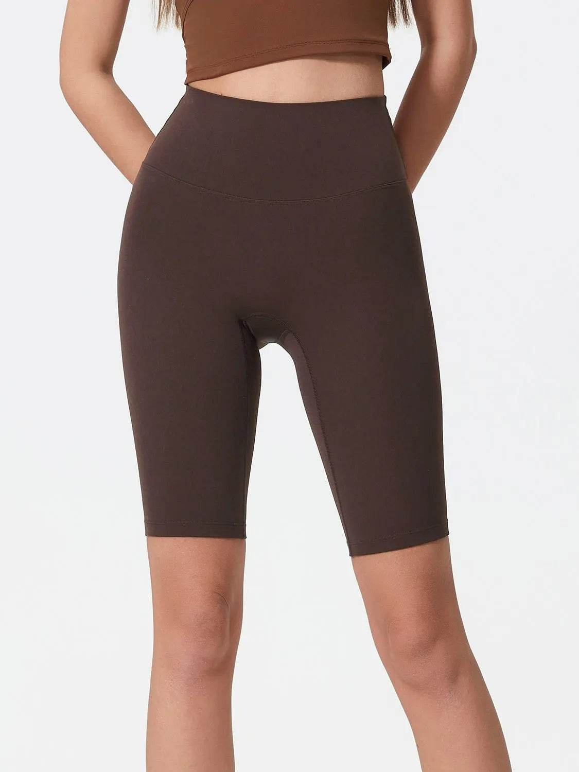 Millennia High Rise Wide Waistband Active Shorts - Velveta Studio