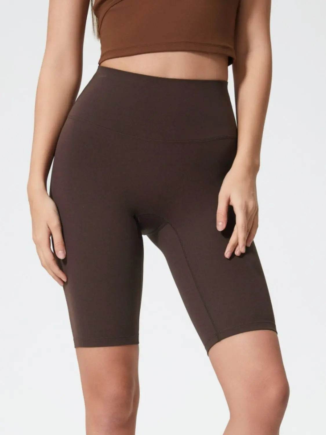 Millennia High Rise Wide Waistband Active Shorts - Velveta Studio
