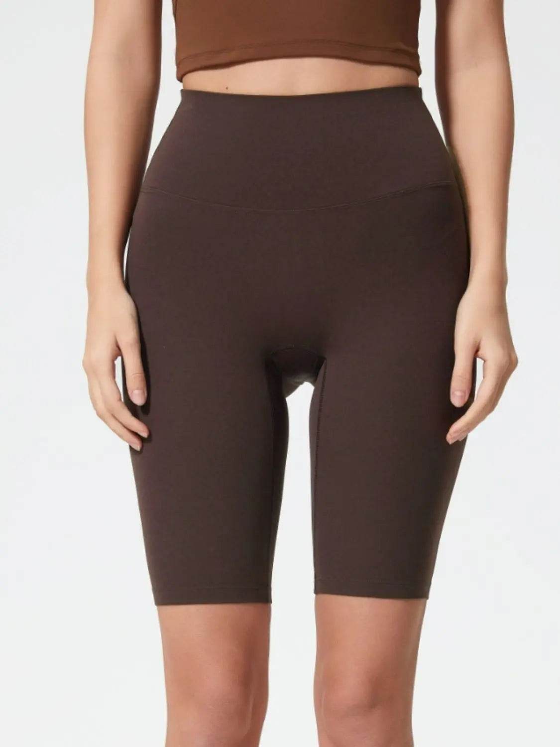Millennia High Rise Wide Waistband Active Shorts - Velveta Studio