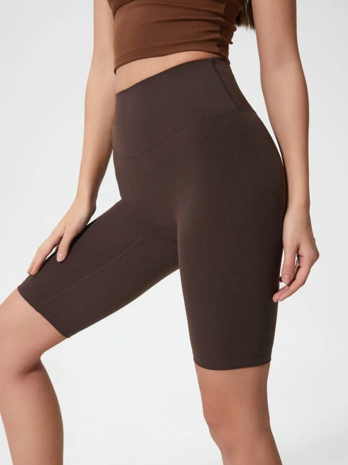 Millennia High Rise Wide Waistband Active Shorts - Velveta Studio