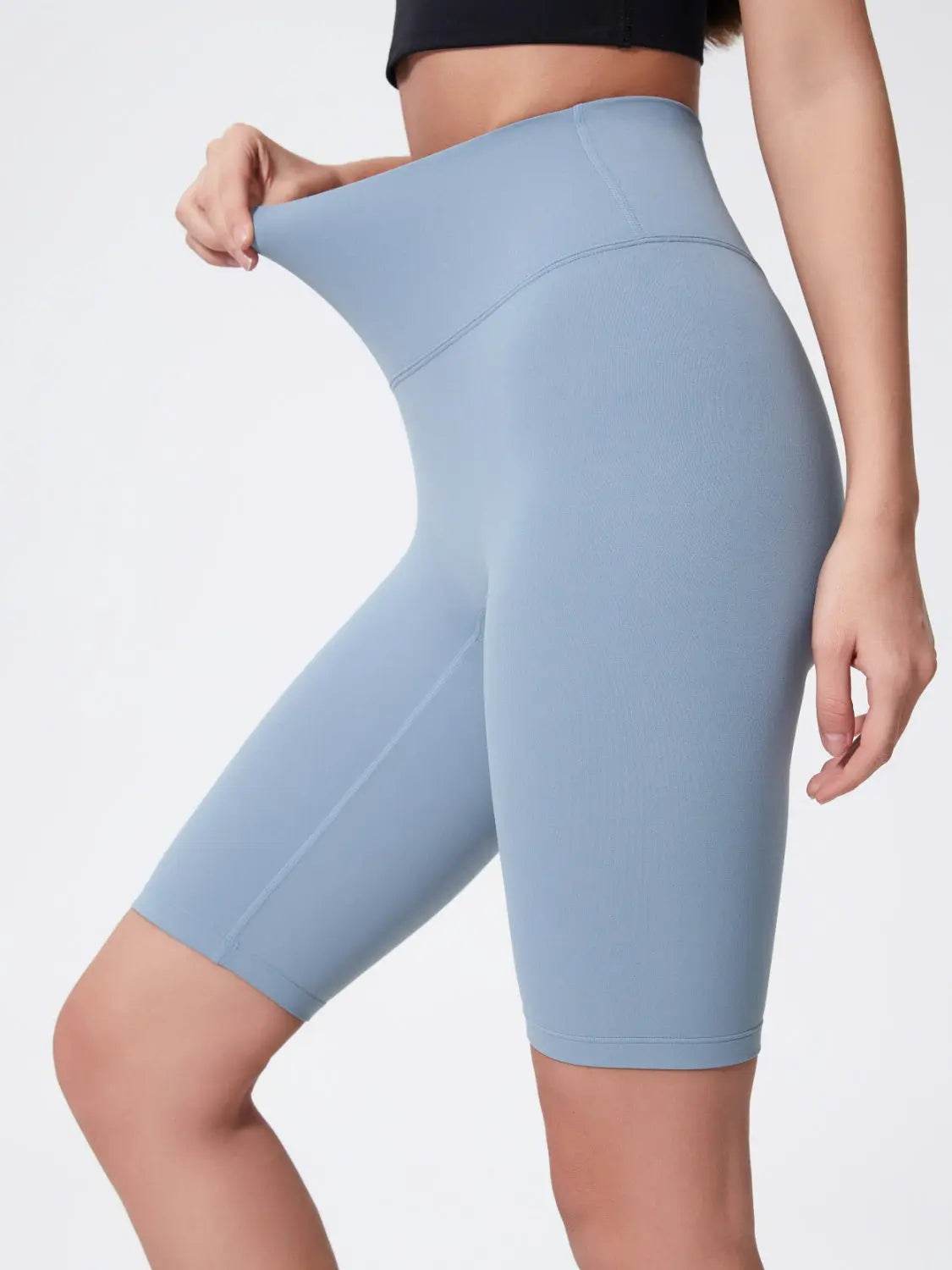 Millennia High Rise Wide Waistband Active Shorts - Velveta Studio