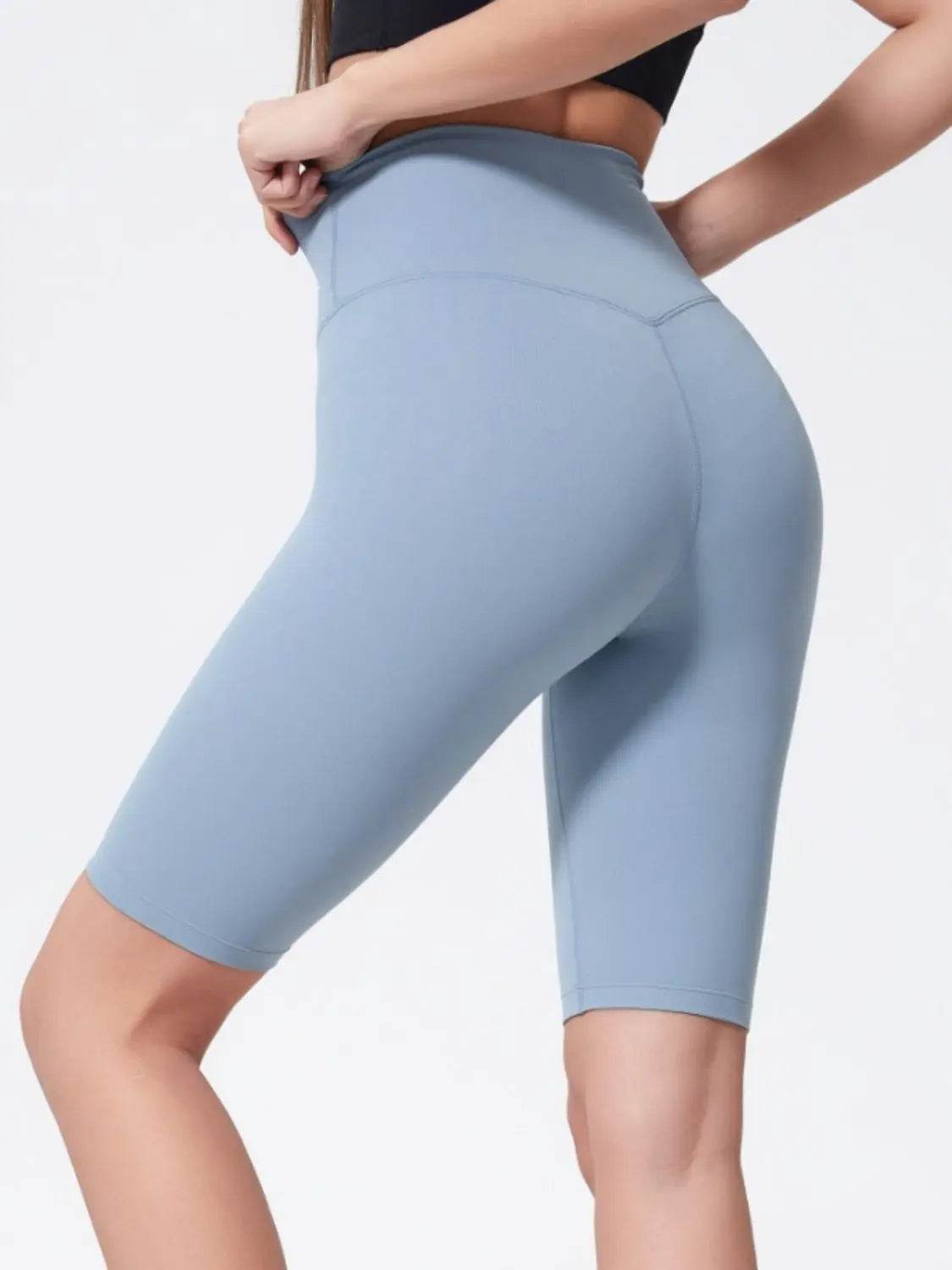 Millennia High Rise Wide Waistband Active Shorts - Velveta Studio