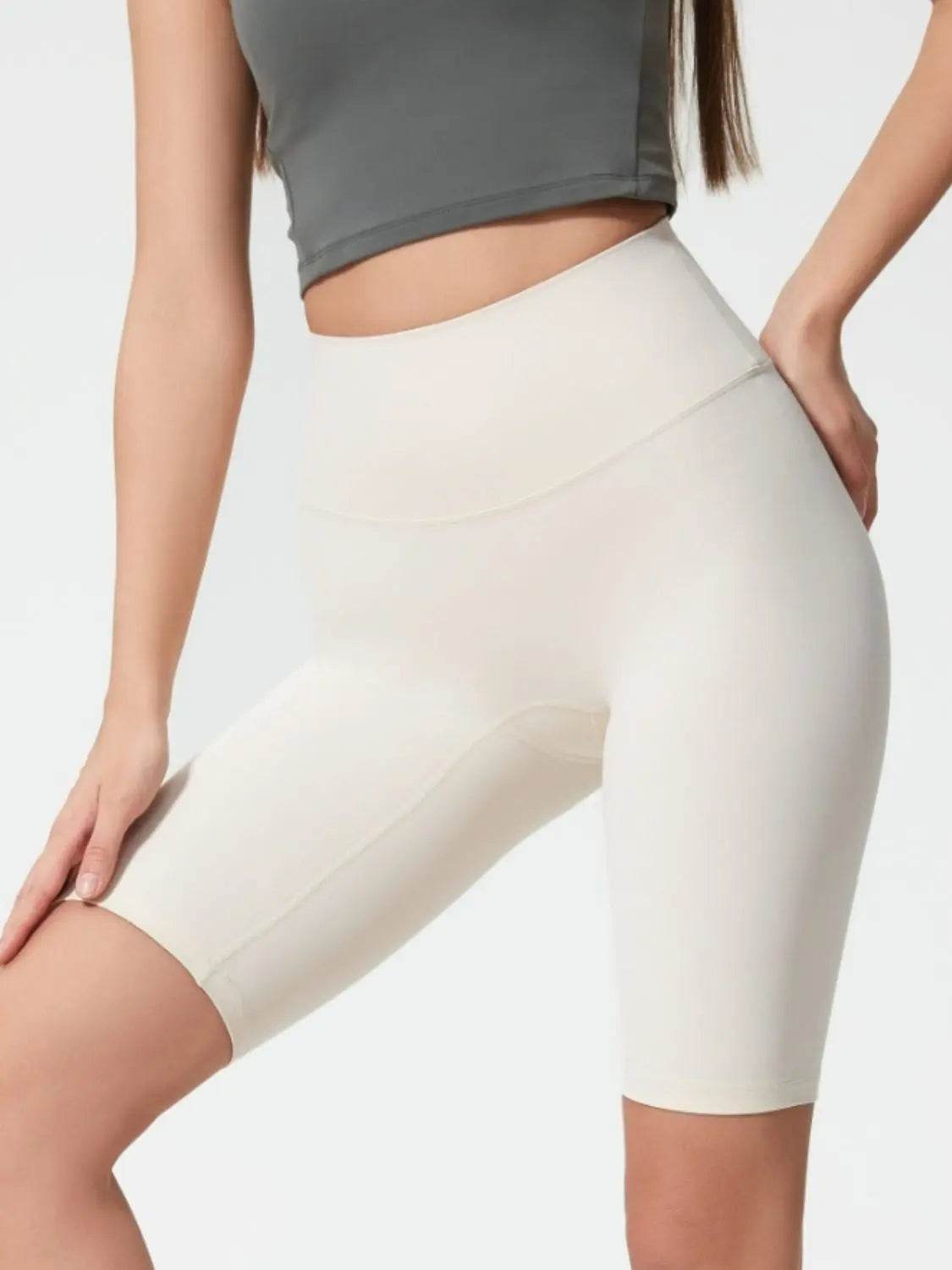 Millennia High Rise Wide Waistband Active Shorts - Velveta Studio