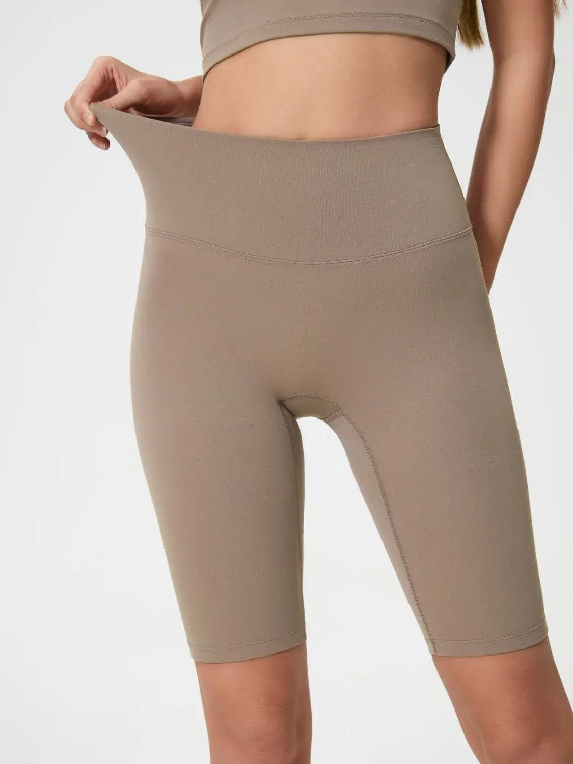 Millennia High Rise Wide Waistband Active Shorts - Velveta Studio