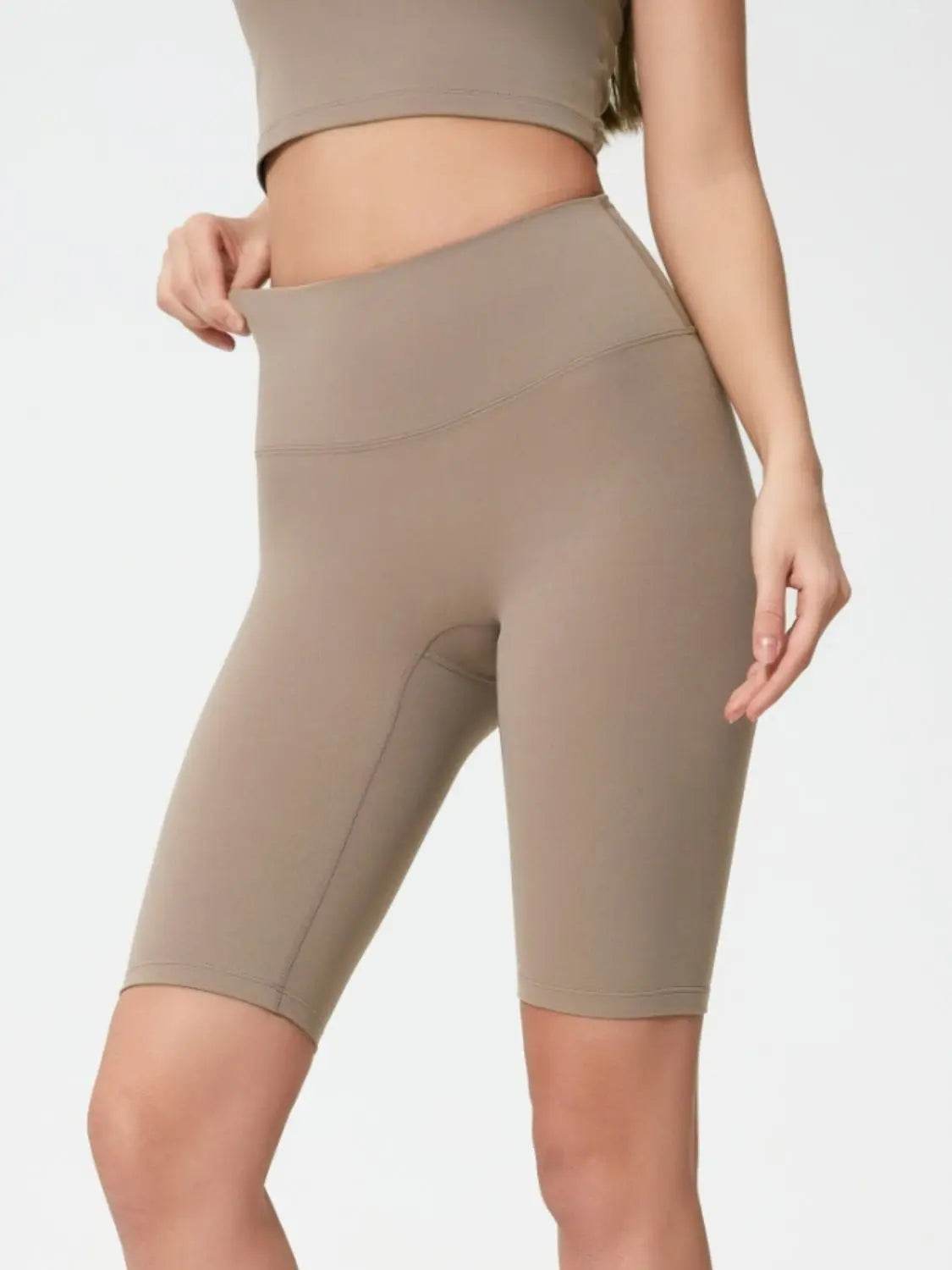 Millennia High Rise Wide Waistband Active Shorts - Velveta Studio