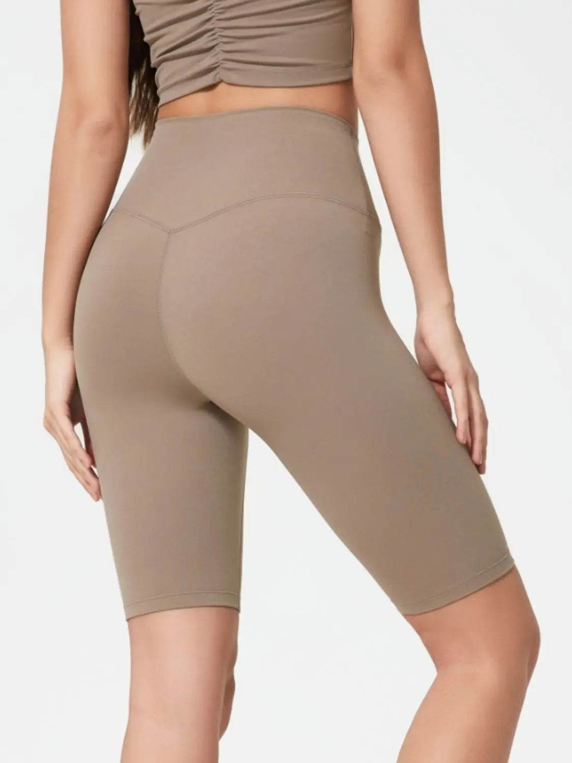 Millennia High Rise Wide Waistband Active Shorts - Velveta Studio