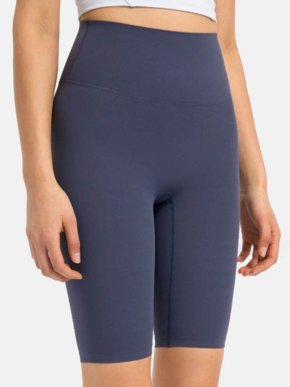 Millennia High Rise Wide Waistband Active Shorts - Velveta Studio
