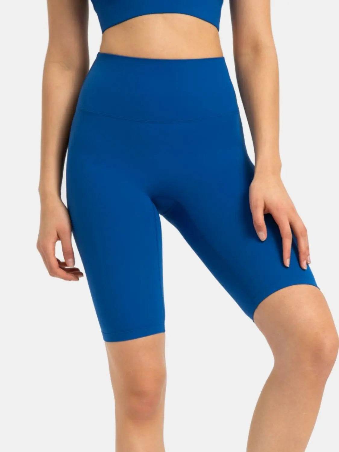 Millennia High Rise Wide Waistband Active Shorts - Velveta Studio