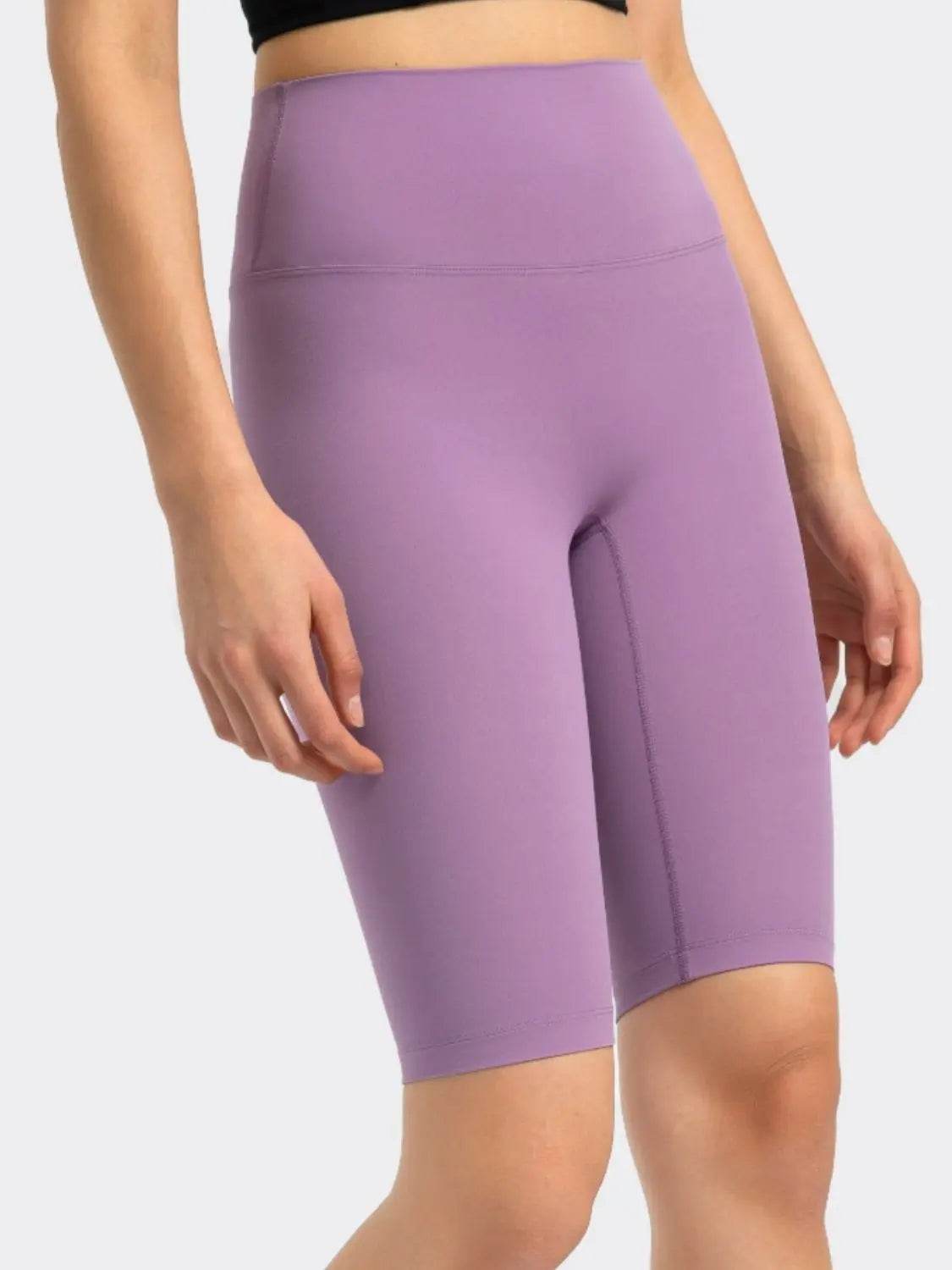 Millennia High Rise Wide Waistband Active Shorts - Velveta Studio