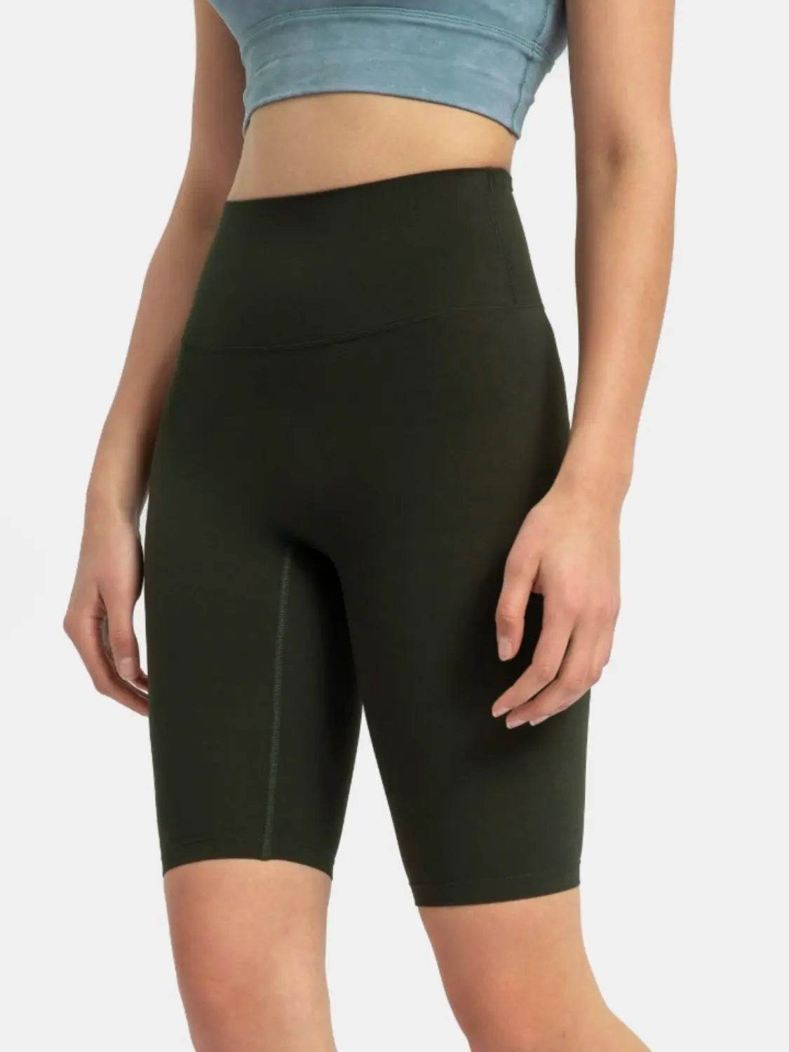 Millennia High Rise Wide Waistband Active Shorts - Velveta Studio