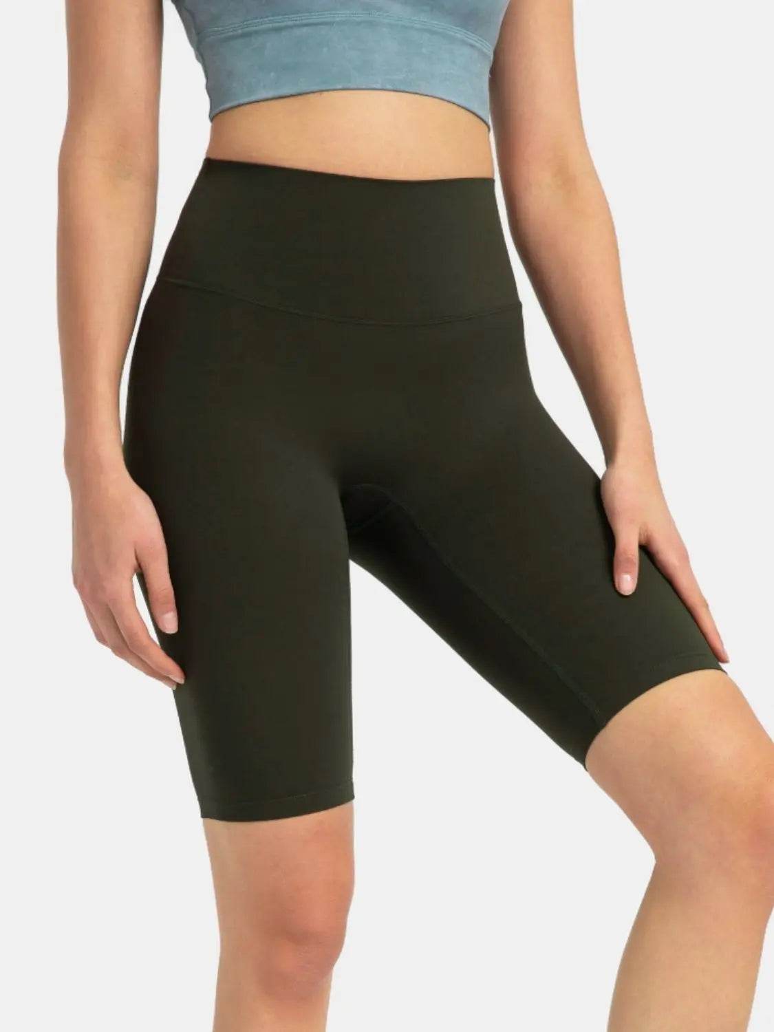 Millennia High Rise Wide Waistband Active Shorts - Velveta Studio
