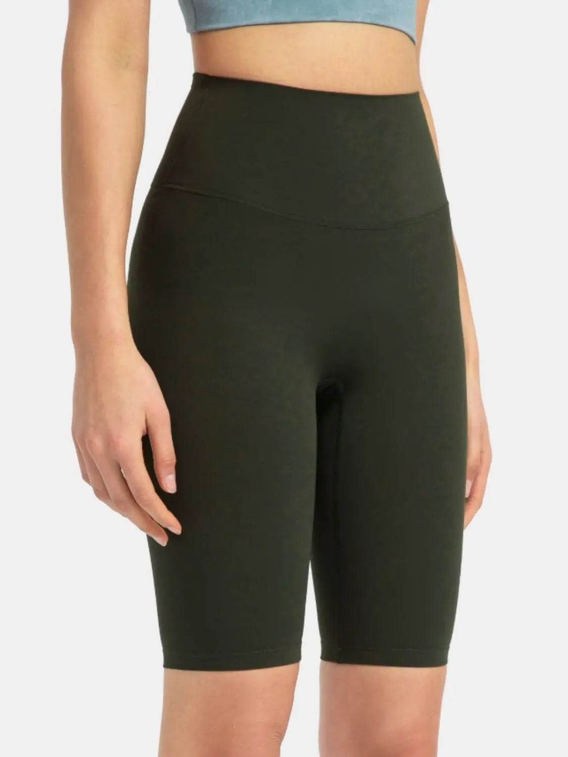Millennia High Rise Wide Waistband Active Shorts - Velveta Studio
