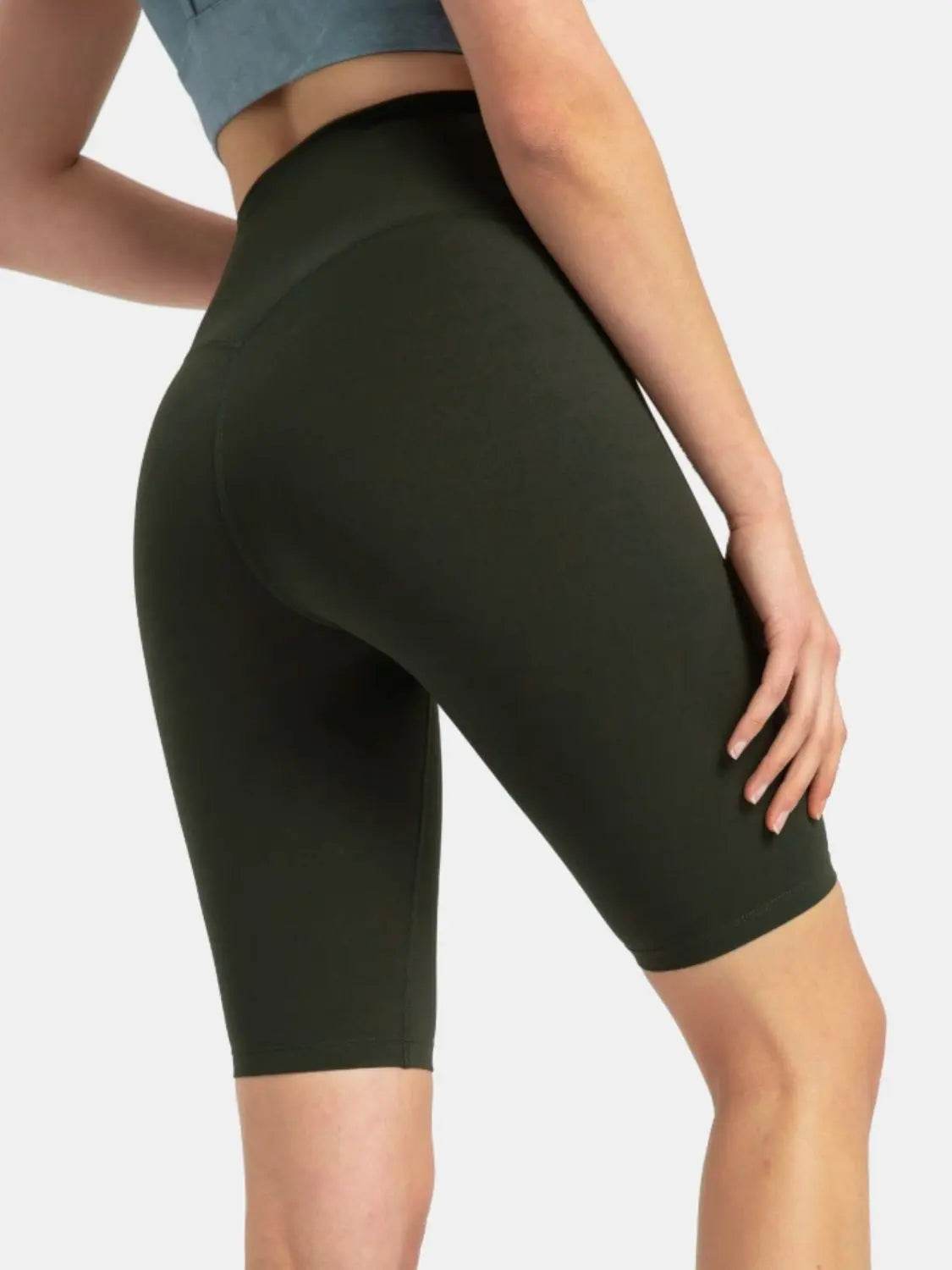 Millennia High Rise Wide Waistband Active Shorts - Velveta Studio