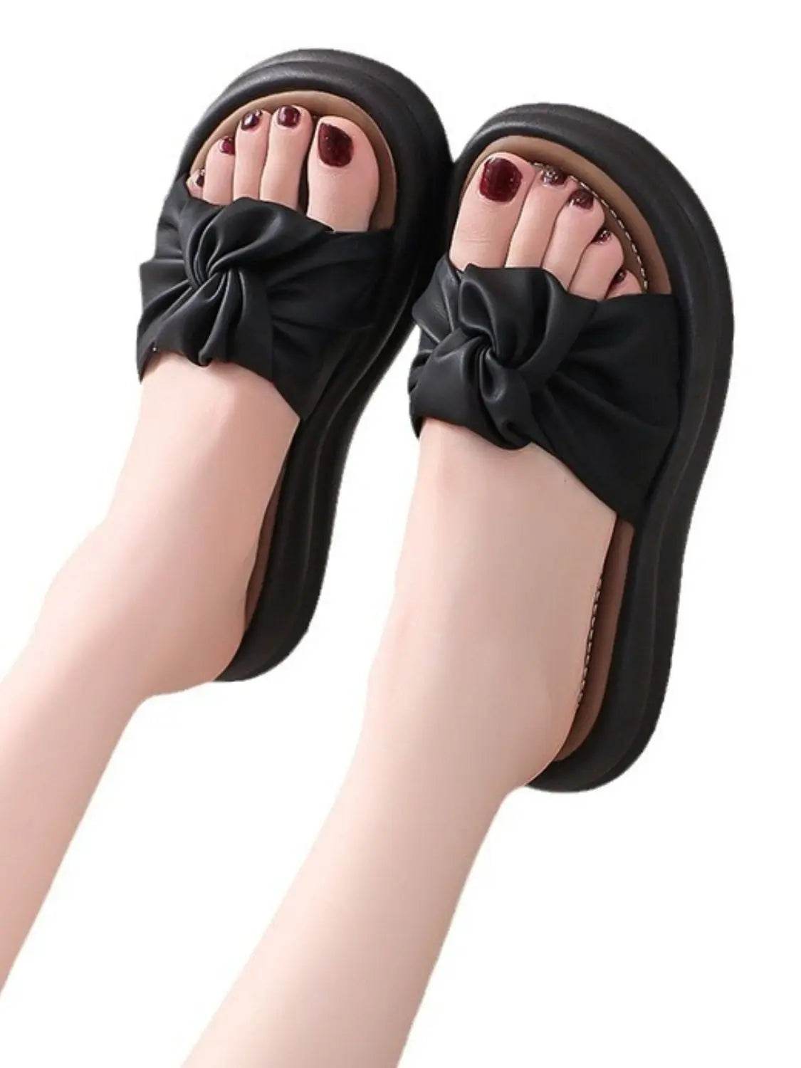 Open Toe Platform Sandals - Velveta Studio