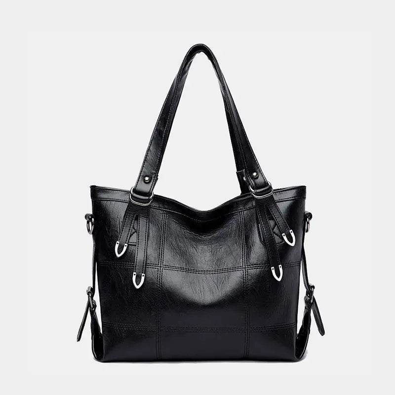 PU Leather Medium Handbag - Velveta Studio
