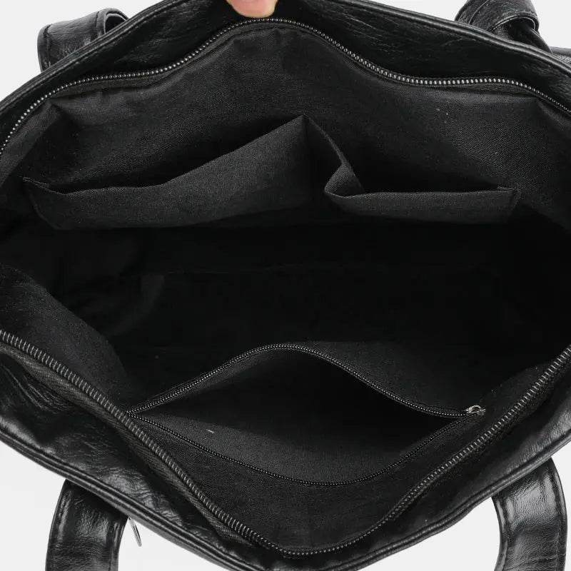 PU Leather Medium Handbag - Velveta Studio