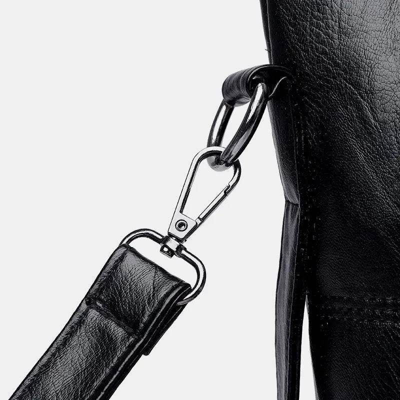 PU Leather Medium Handbag - Velveta Studio