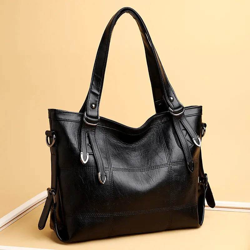PU Leather Medium Handbag - Velveta Studio