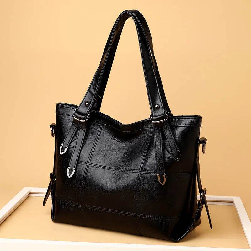 PU Leather Medium Handbag - Velveta Studio