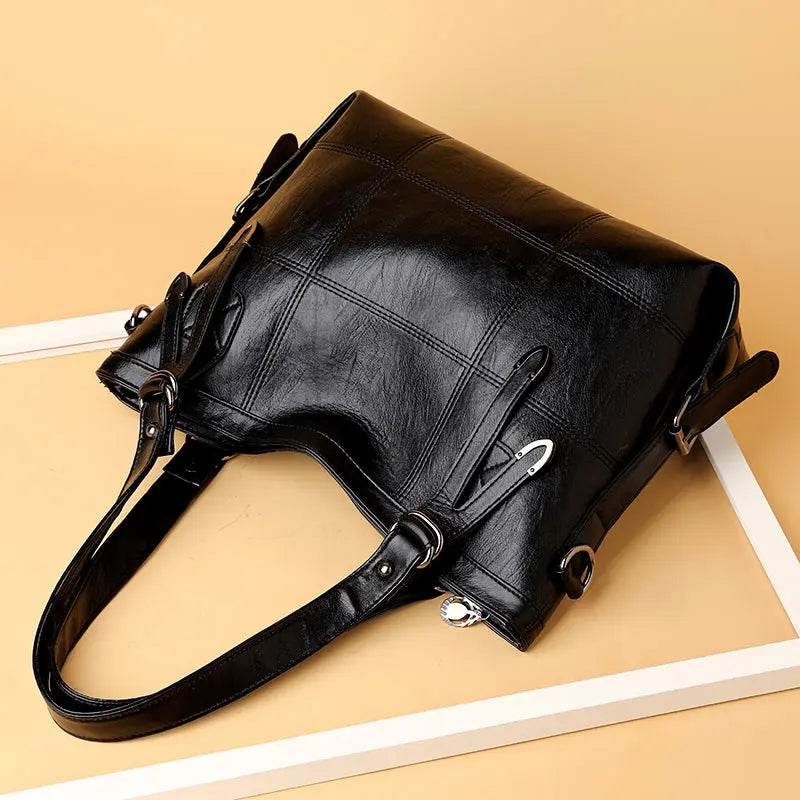 PU Leather Medium Handbag - Velveta Studio