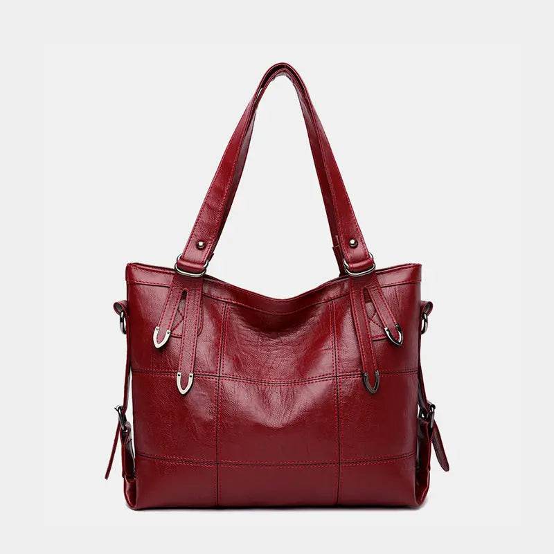 PU Leather Medium Handbag - Velveta Studio