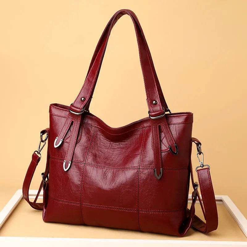 PU Leather Medium Handbag - Velveta Studio