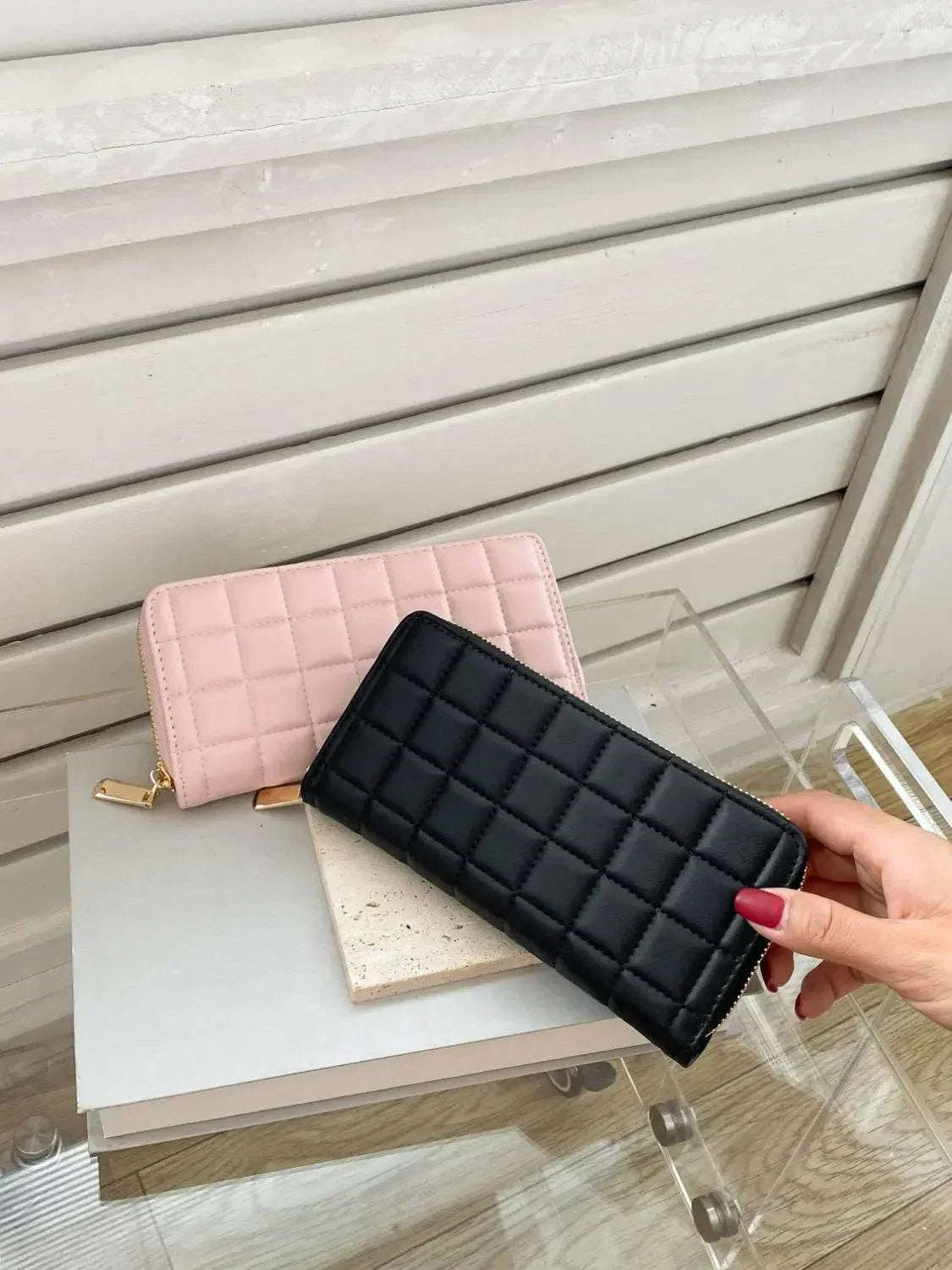 PU Leather Solid Color Wallet - Velveta Studio
