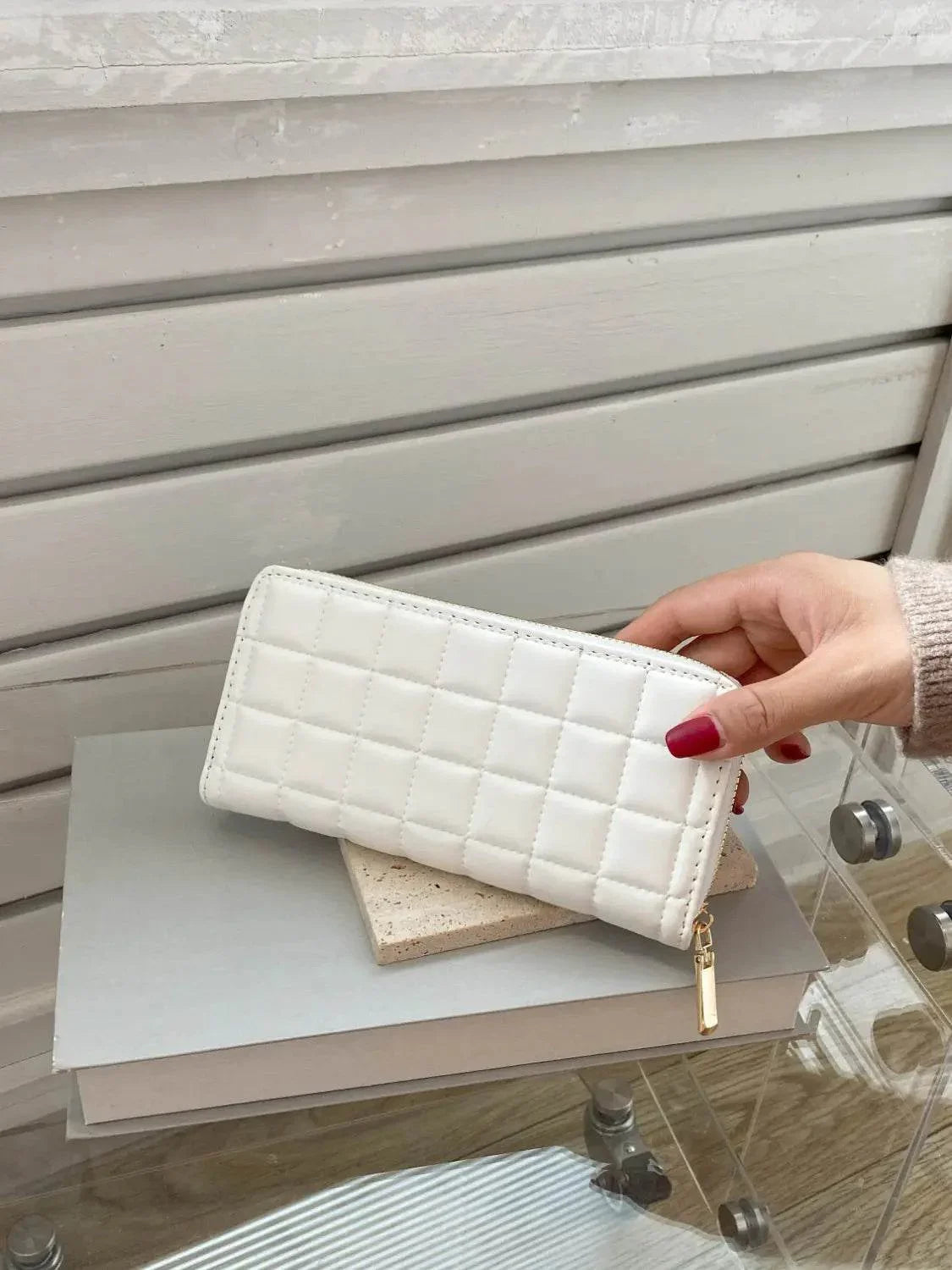 PU Leather Solid Color Wallet - Velveta Studio
