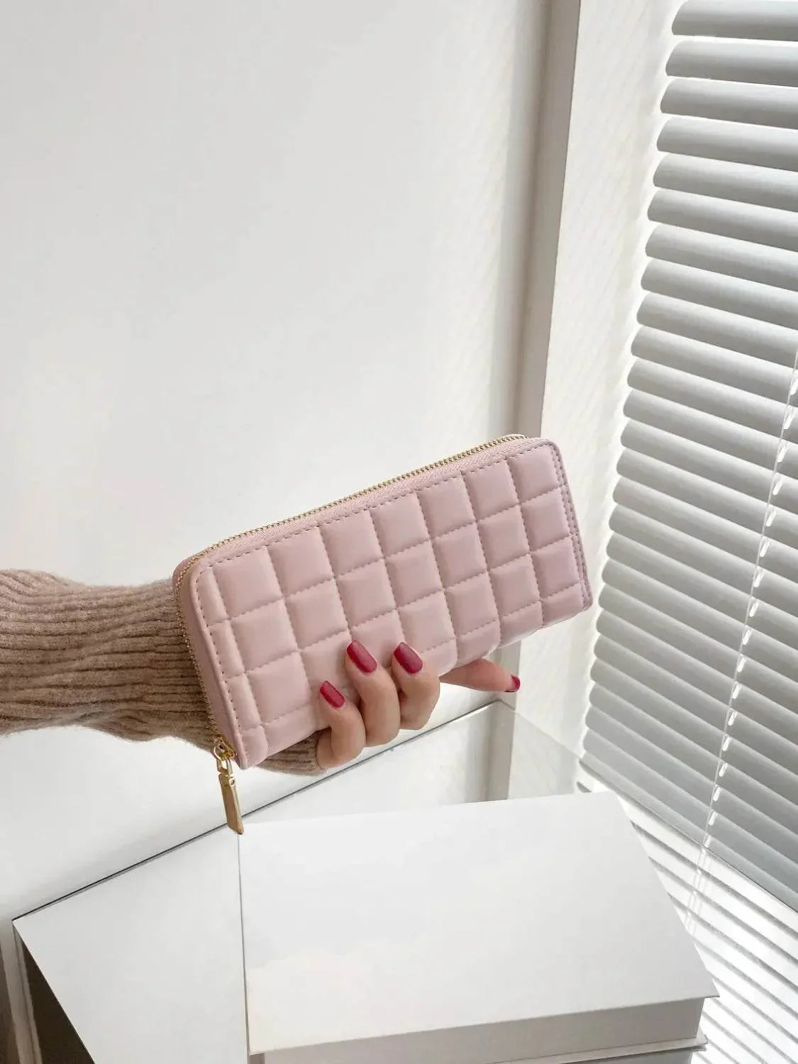 PU Leather Solid Color Wallet - Velveta Studio