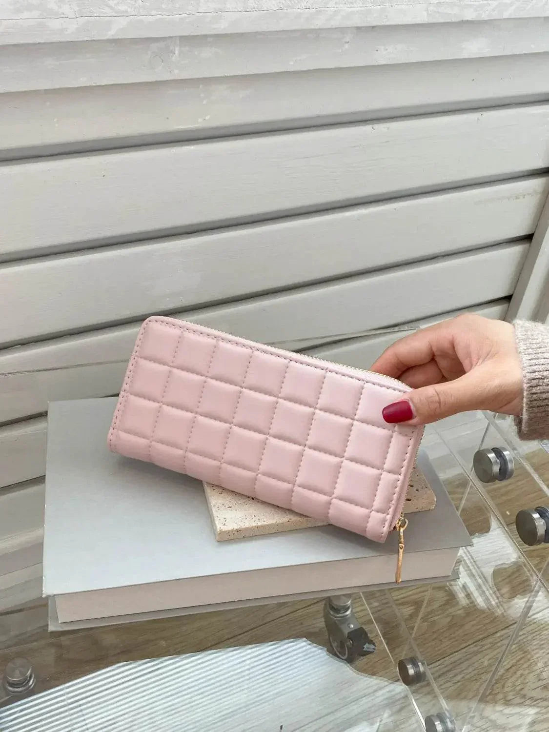 PU Leather Solid Color Wallet - Velveta Studio