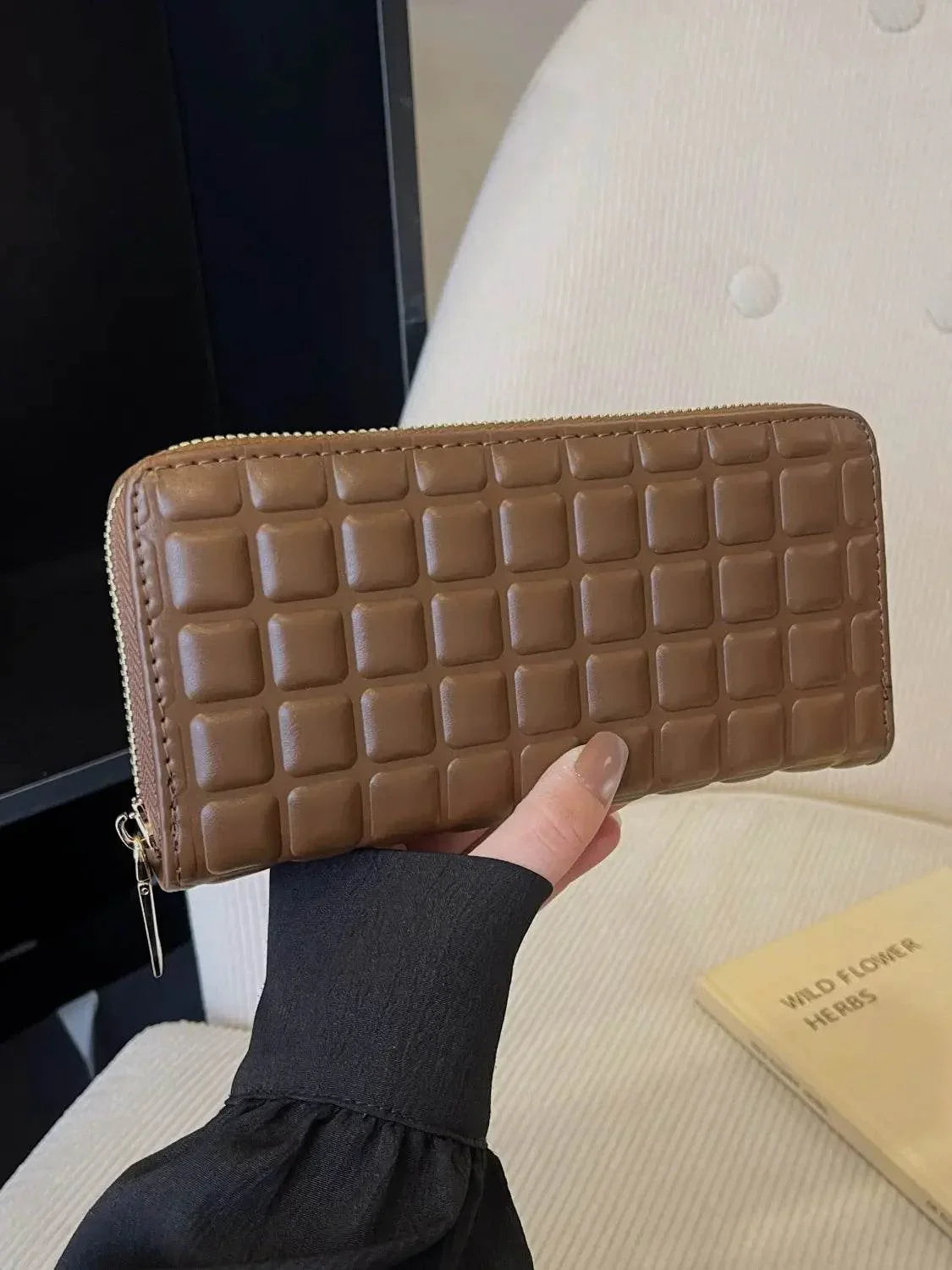 PU Leather Solid Color Wallet - Velveta Studio