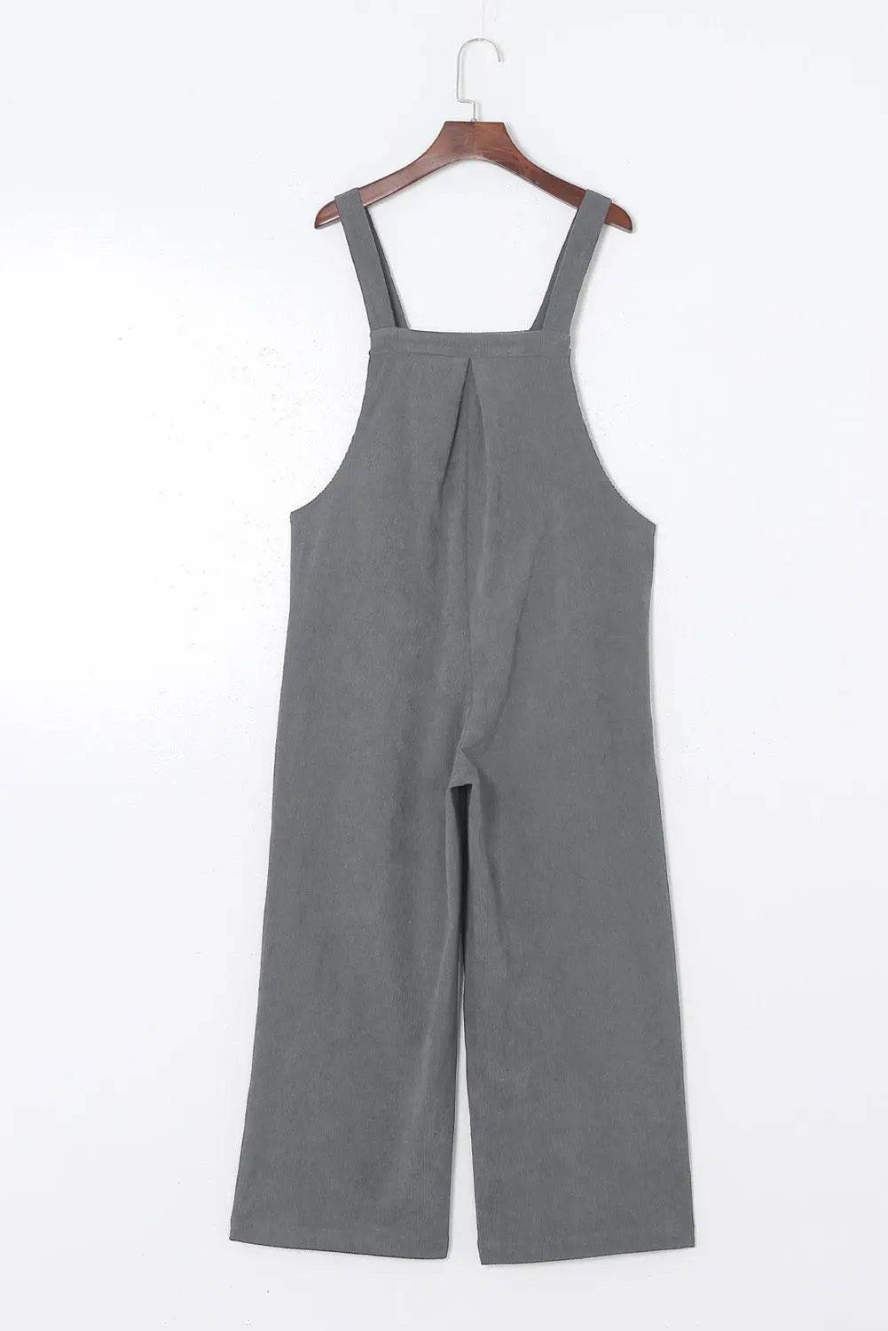 Pocketed Wide Leg Overall - Velveta Studio