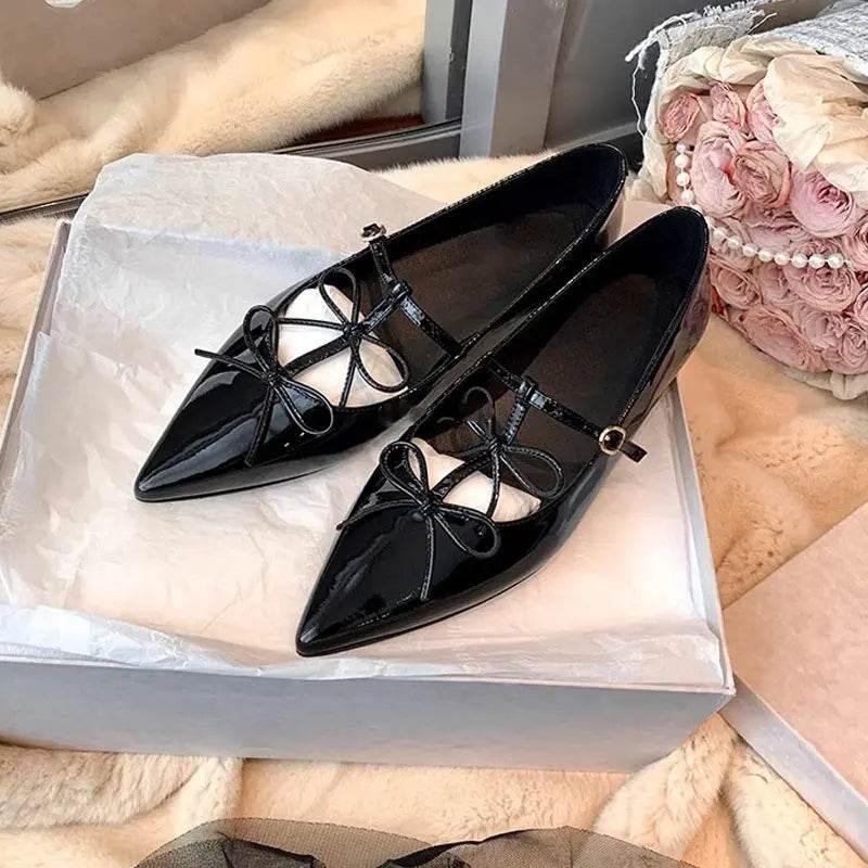 Point Toe Block Heels Slip-Ons - Velveta Studio