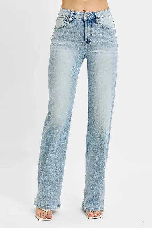 RISEN High Rise Wide Leg 90's Jeans - Velveta Studio