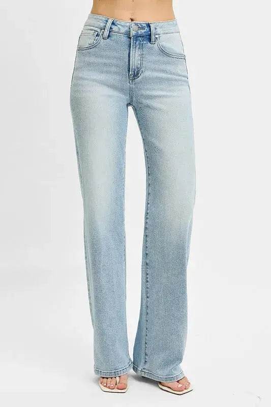 RISEN High Rise Wide Leg 90's Jeans - Velveta Studio