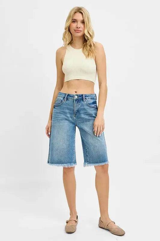 RISEN Tummy Control Mid Rise Fit Bermuda - Velveta Studio