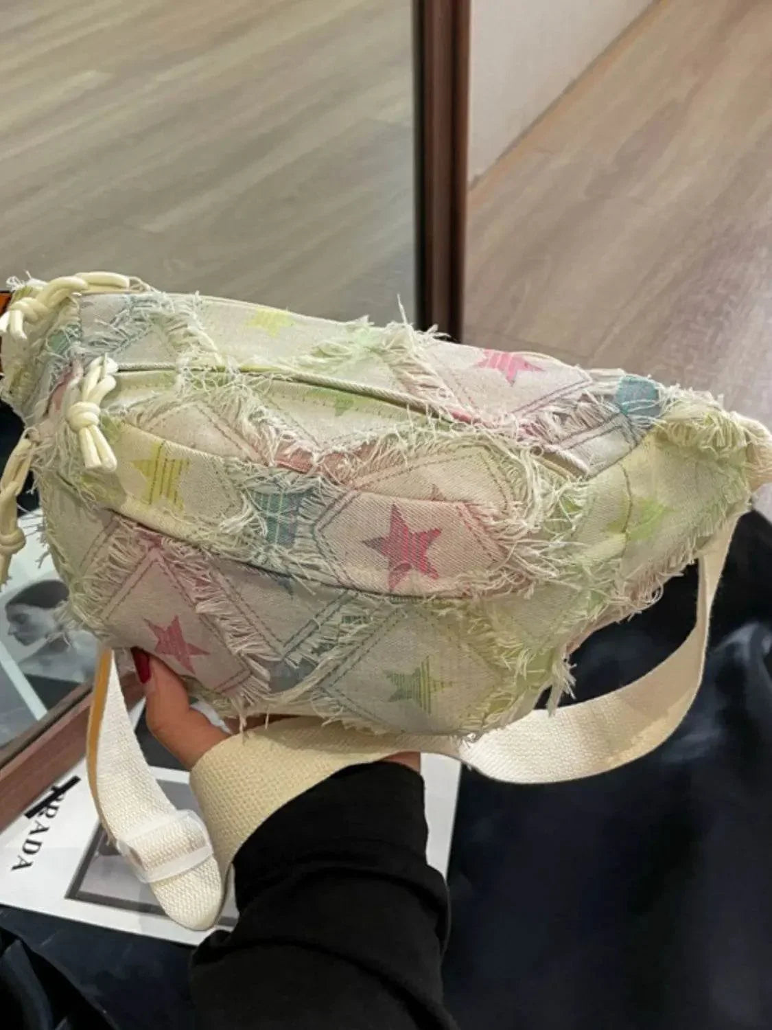 Raw Edge Tie-Dye Crossbody Bag - Velveta Studio