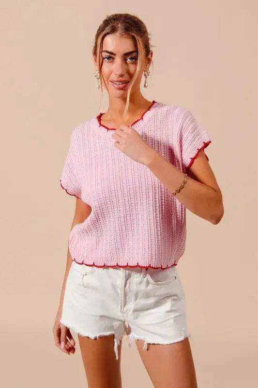 SO ME Textured Light Weight Sweater Dolman Top - Velveta Studio