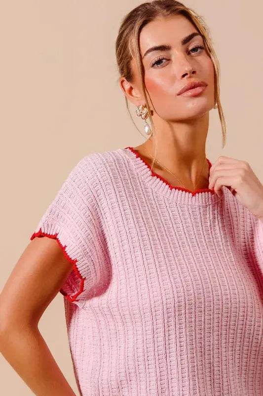 SO ME Textured Light Weight Sweater Dolman Top - Velveta Studio