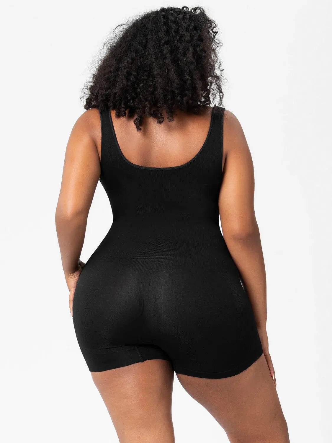 Scoop Neck Wide Strap Shaping Romper - Velveta Studio