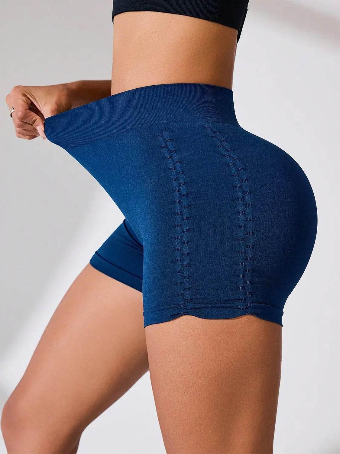 Side Ruched High Rise Active Shorts - Velveta Studio