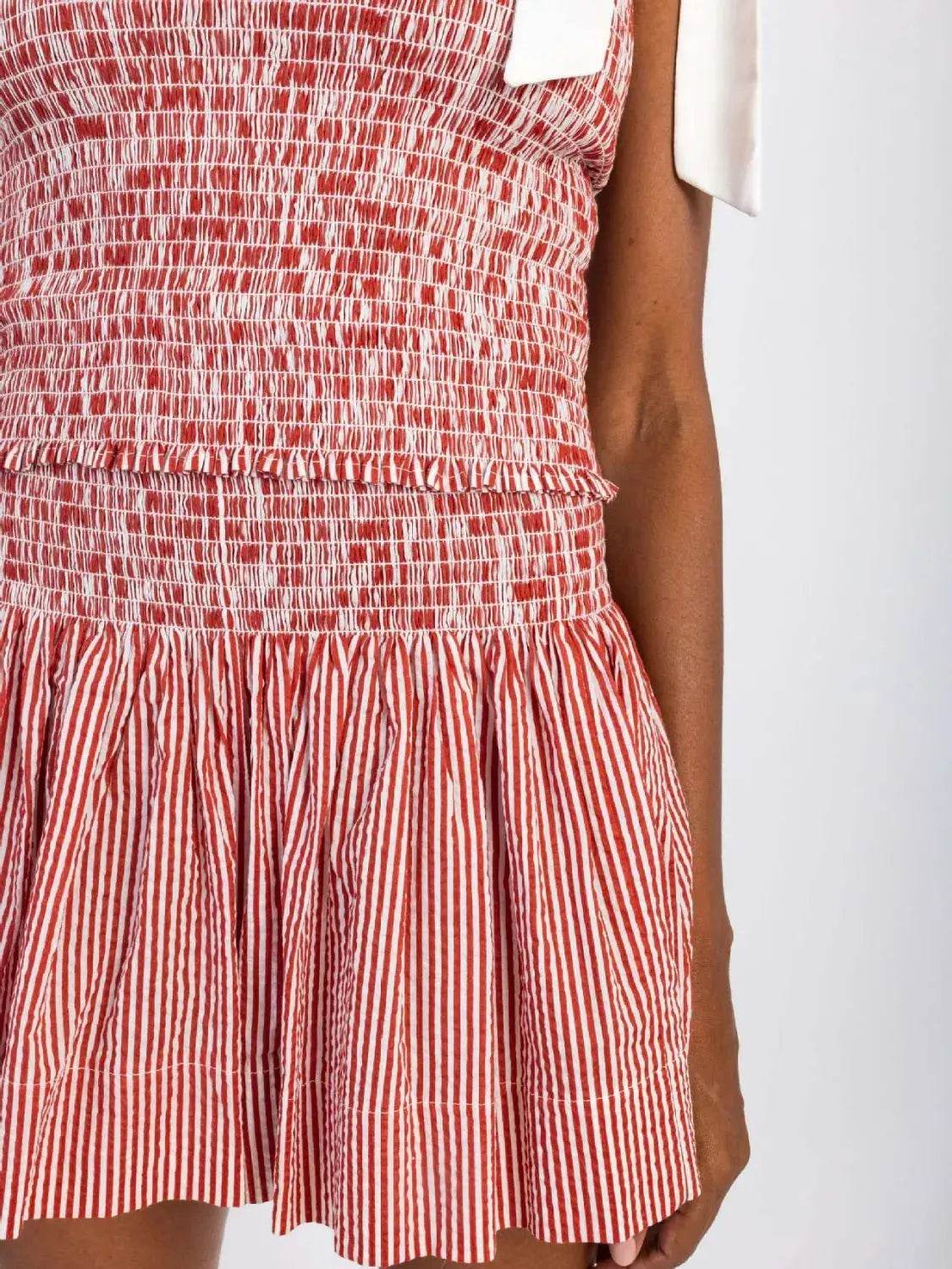 Smocked Tie Shoulder Cami and Shorts Set - Velveta Studio