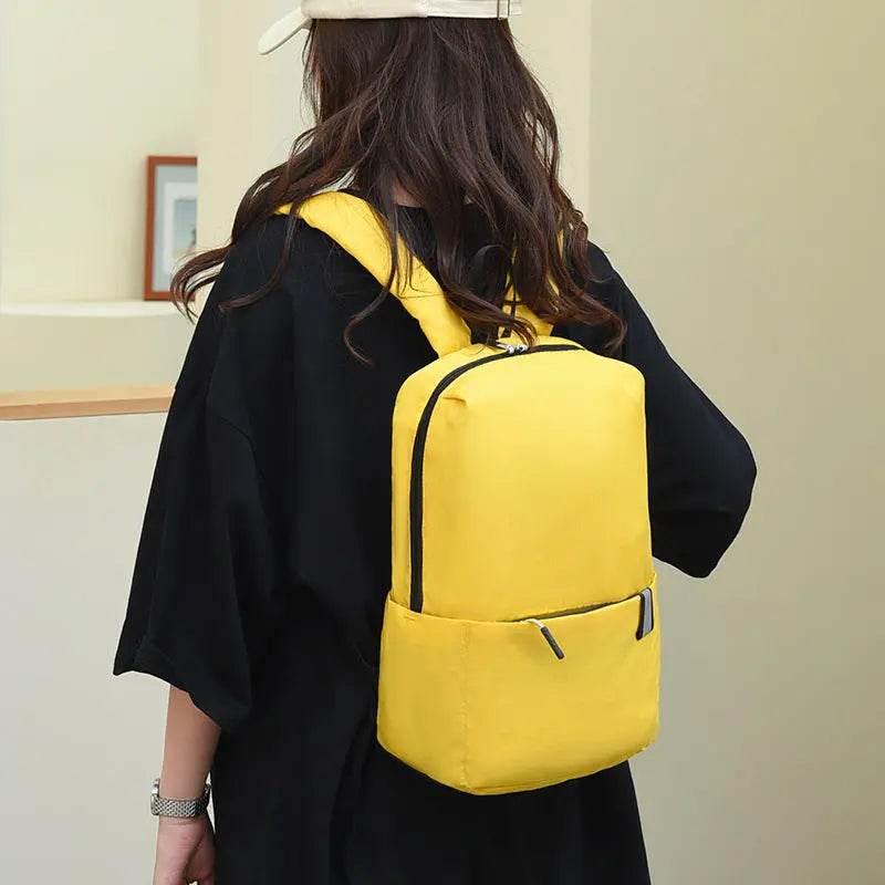 Solid Color Nylon Backpack Bag - Velveta Studio
