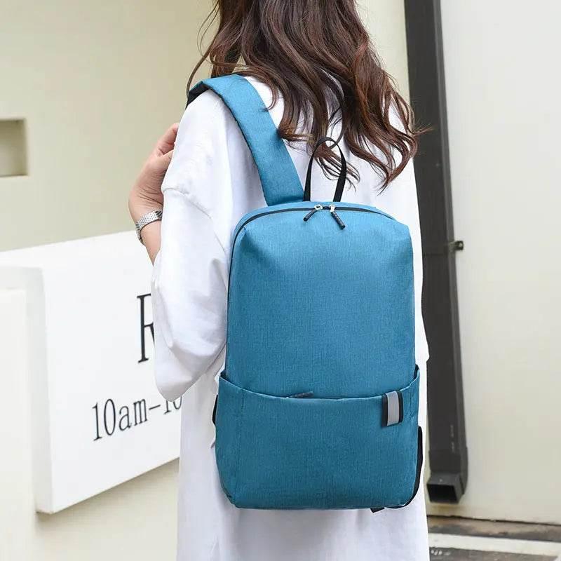 Solid Color Nylon Backpack Bag - Velveta Studio