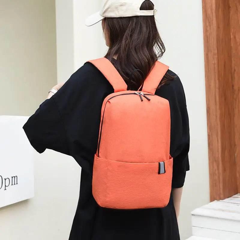 Solid Color Nylon Backpack Bag - Velveta Studio