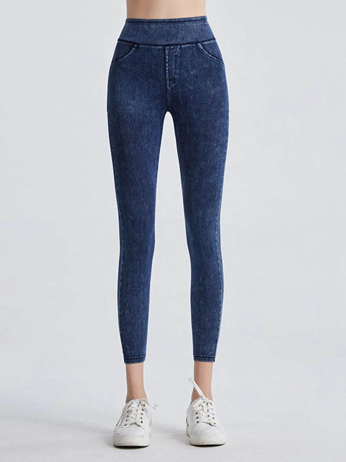 Wide Waistband Sports Leggings - Velveta Studio