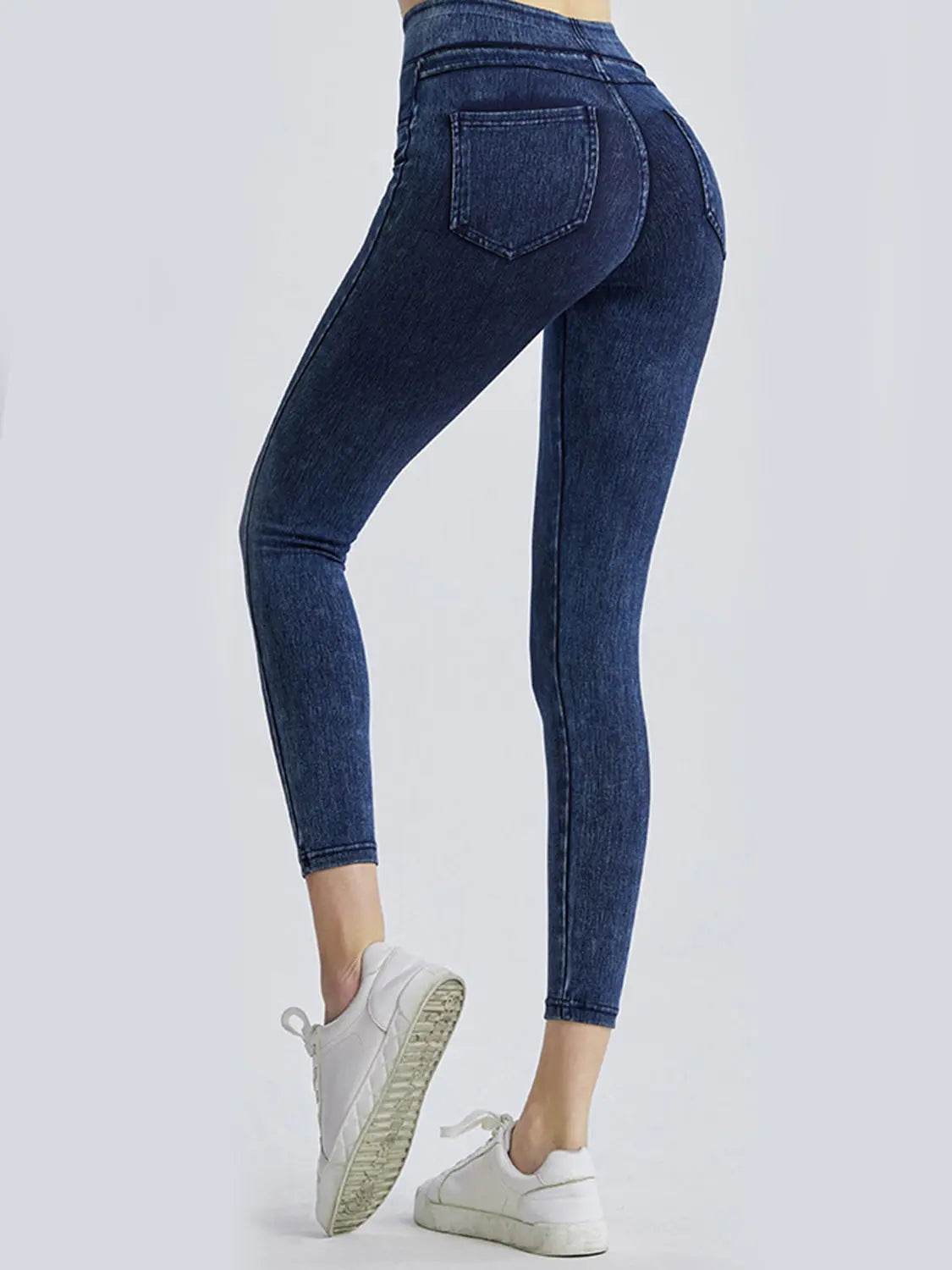 Wide Waistband Sports Leggings - Velveta Studio